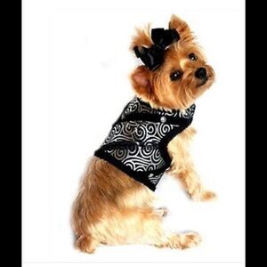 Doggie Design Brocade black/silver size large